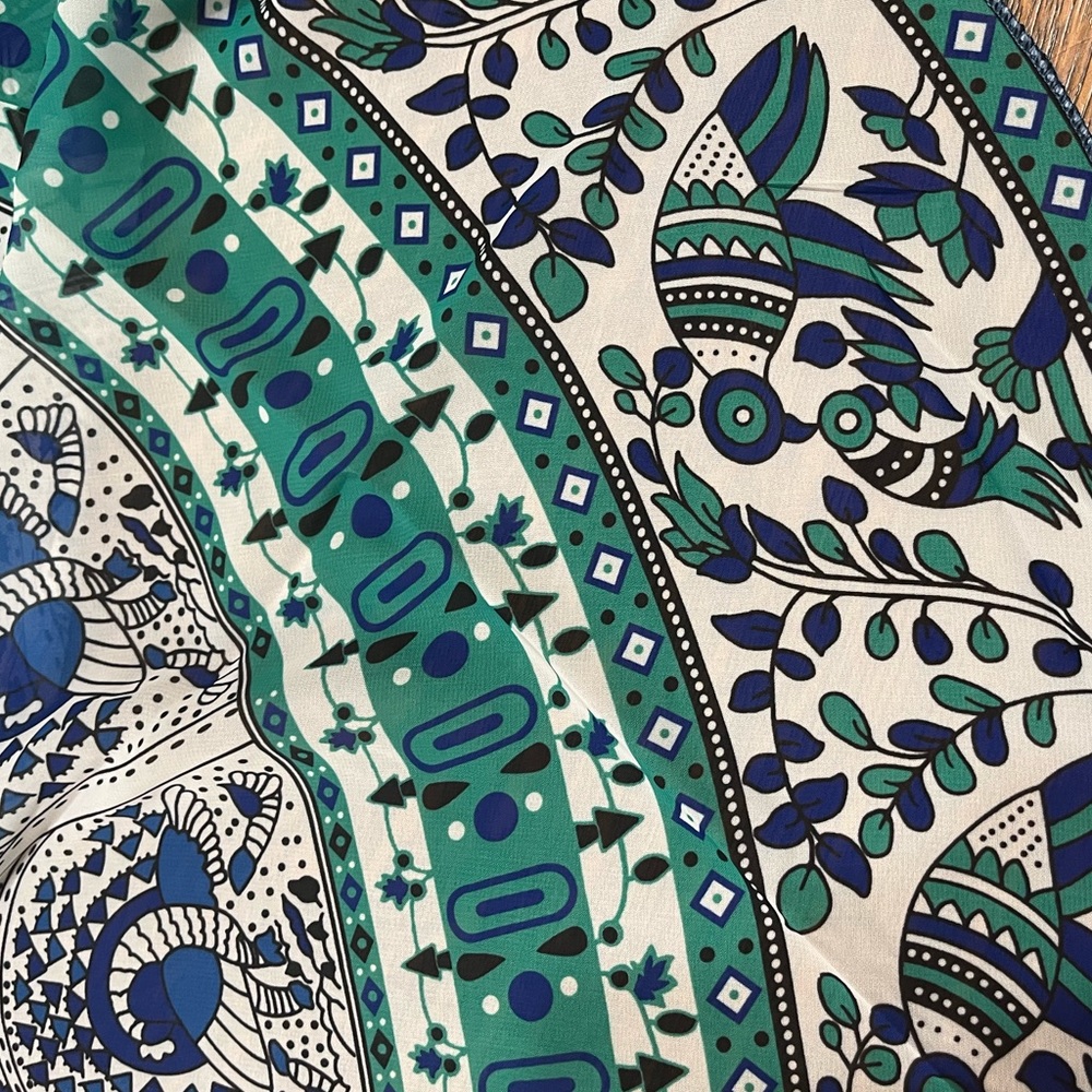 Host Pick! 🎉 Bohemian Beach Throw, Tablecloth & Cover in One Blue Combo & Teal - Picture 8 of 16